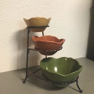 Princess House Pavillion 3 Tier Bowl set